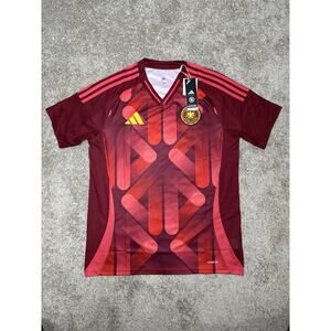 Adidas Men’s Germany National Team 24/25 Away Jersey Red JF2605 Size Large NEW